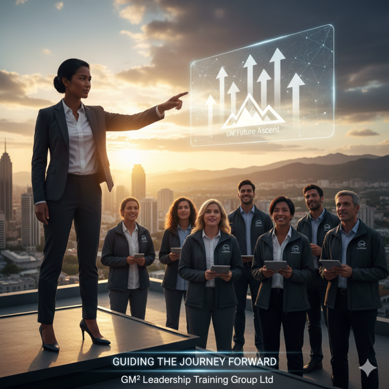 presenting development growth data to a group to discover leadership gaps